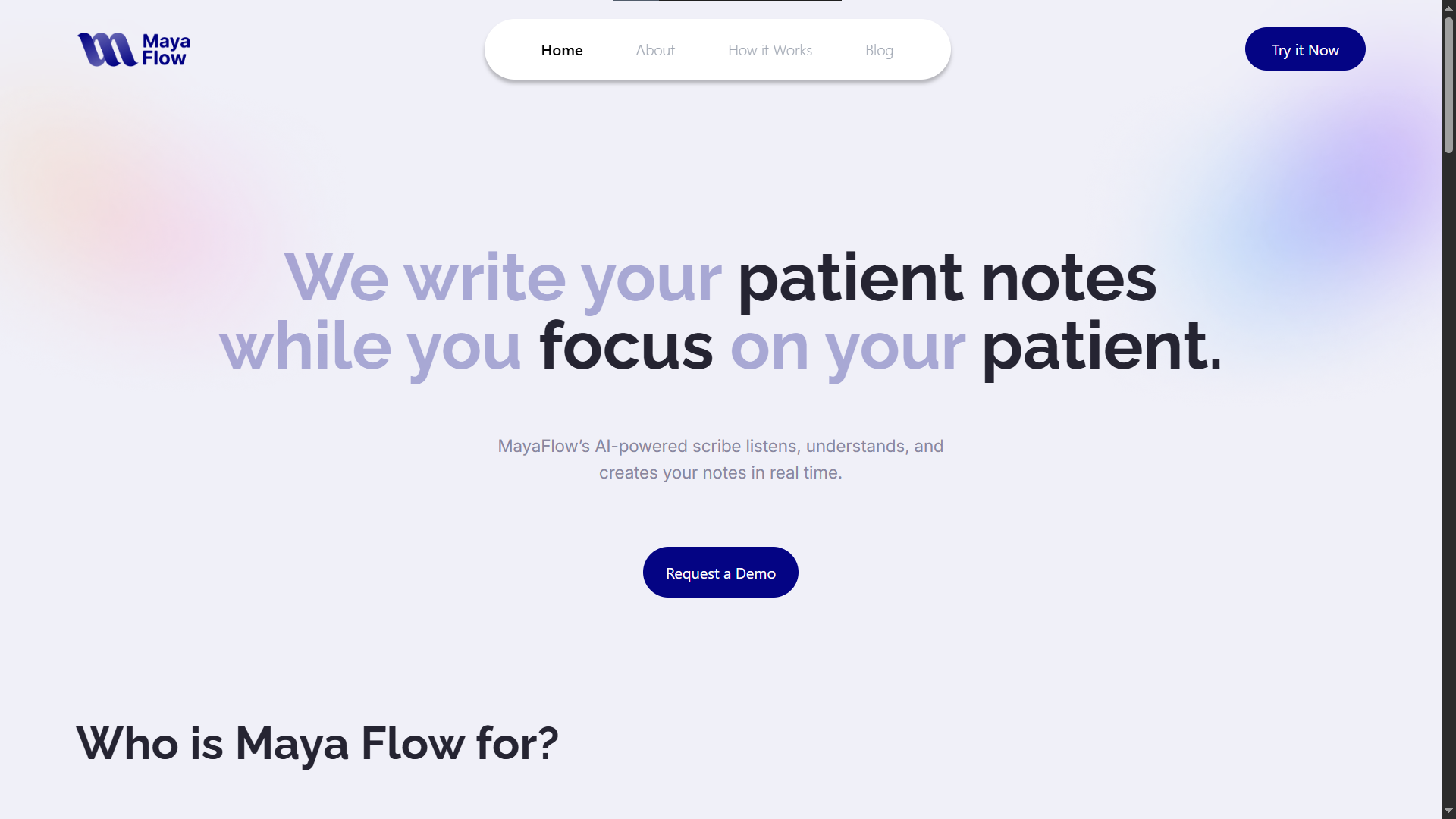 Maya Flow – Modern Landing Page